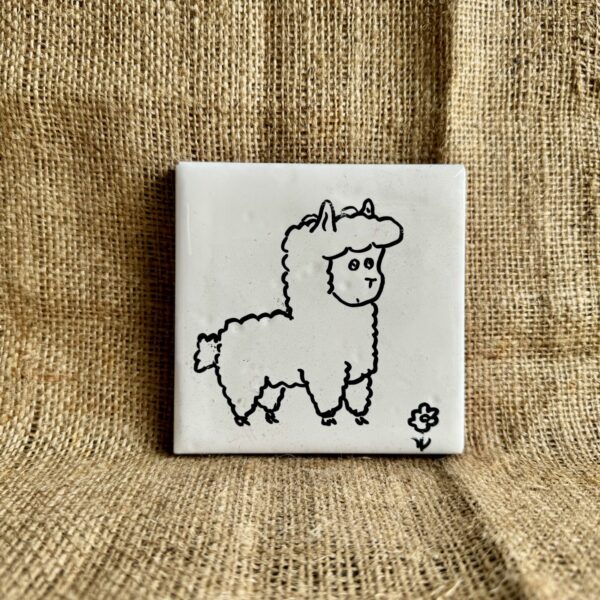 Tegeltje groot - Alpaca